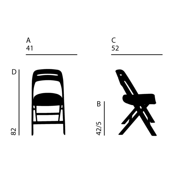 صندلی تاشو باغی مدل GF1 - Image 2
