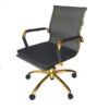 صندلی کارمندی مشکی طلایی مدل 2016B