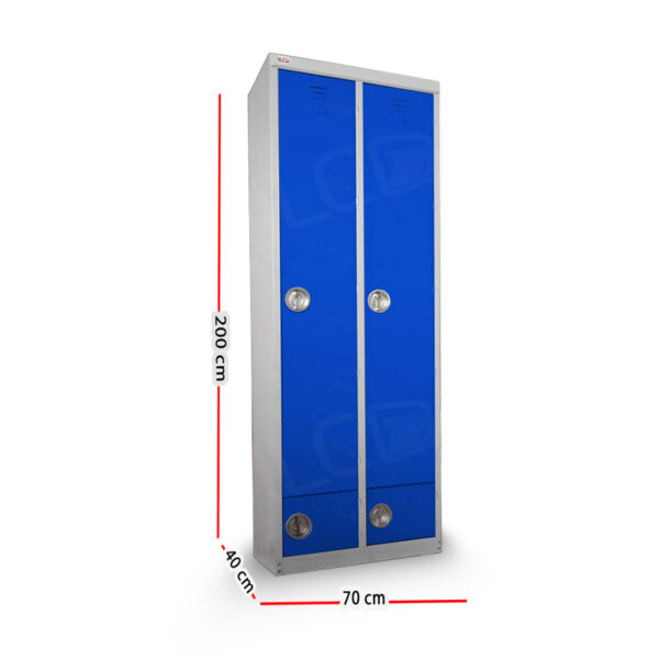 کمد لباس فلزی 4 درب با جاکفشی دکوچین مدل DC-4SB