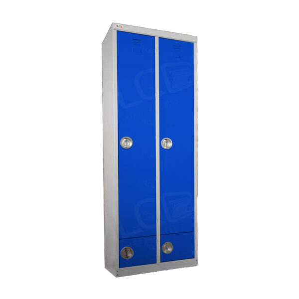 کمد لباس کارگاهی دو درب فلزی دکوچین مدل DC-2SB