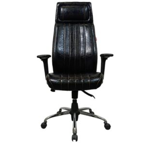 صندلی اداری چرم مشکی مدل J760AN