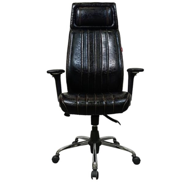 صندلی اداری چرم مشکی مدل J760AN