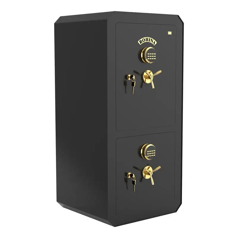 گاوصندوق دو طبقه رمز دار روهینا مدل T1250D 1 گاوصندوق دو طبقه رمز دار روهینا مدل T1250D
