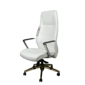 صندلی اداری سفید مدیریتی مدل M6000