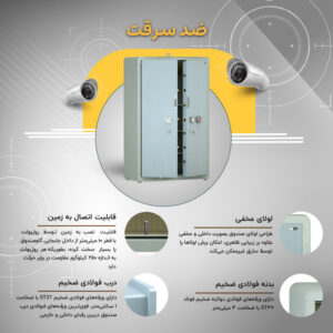کمد بایگانی نسوز مدل 2000 با قفل دیجیتال - تصویر 7