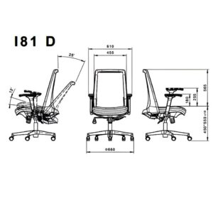 صندلی کارشناسی لیو مدل I81d